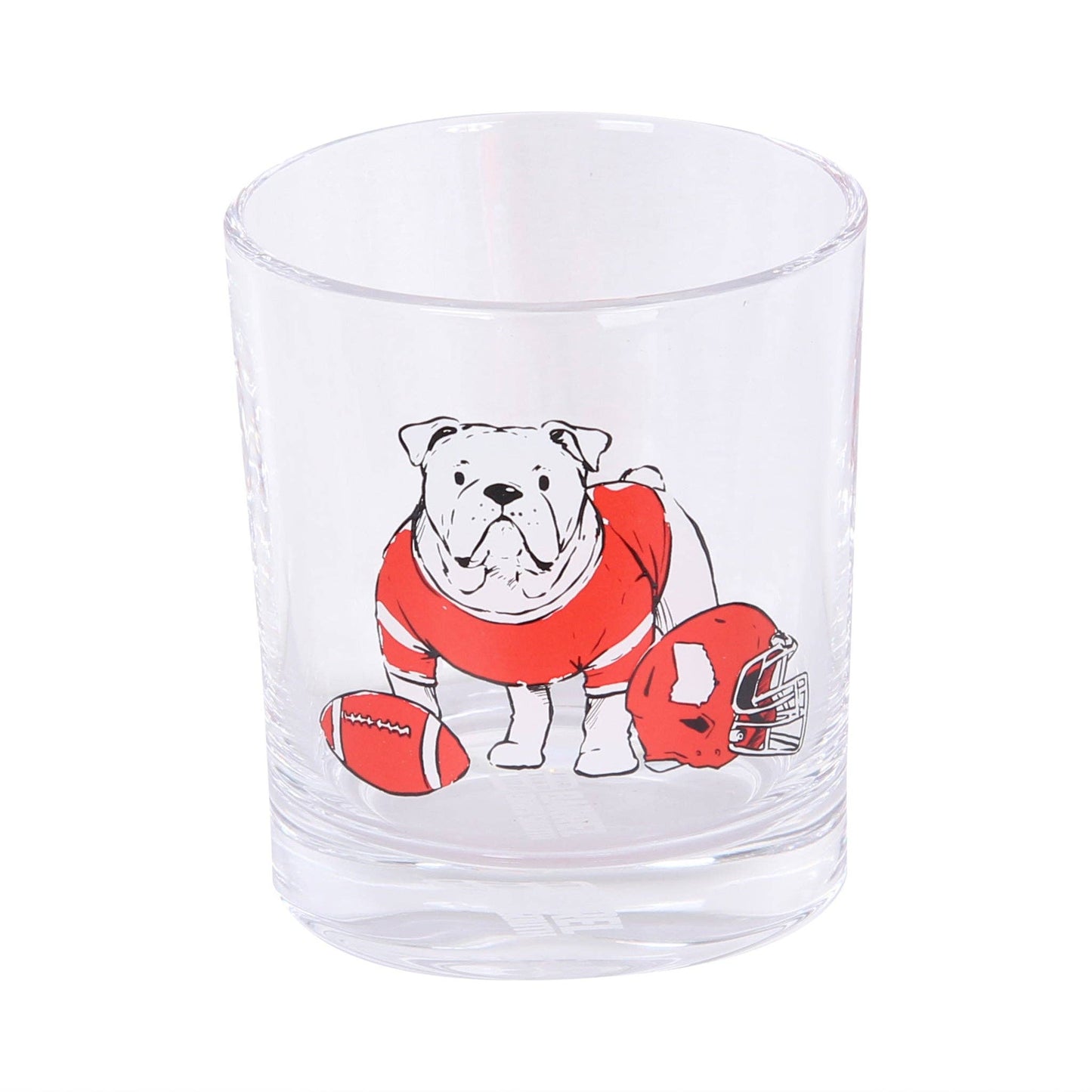 Bulldog Rocks Glass