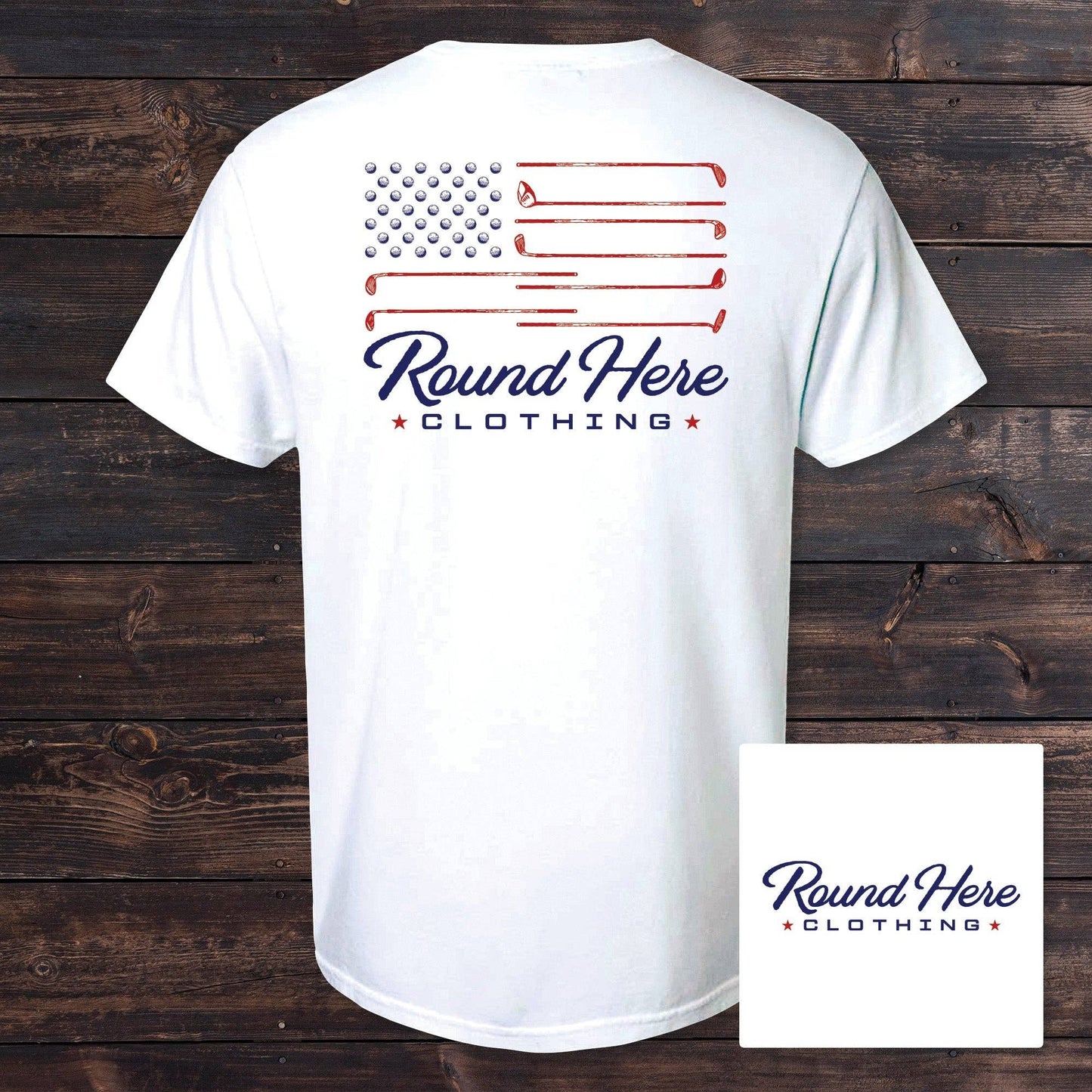 Round Here Clothing Golf Flag