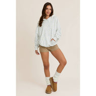 BOLD FLORAL OVERSIZED HOODIE COZY COMFY AND FULL OF PERSONAL