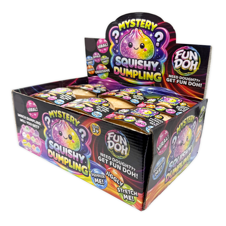 Fun Doh Mystery Slow Rise Dumpling Squishy Toy – Mystery Steamer Bun Collectibles VIRAL