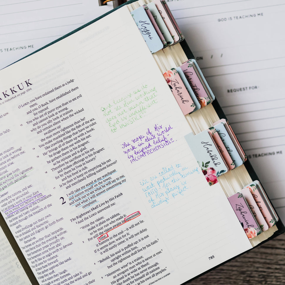 FLORAL BIBLE TABS