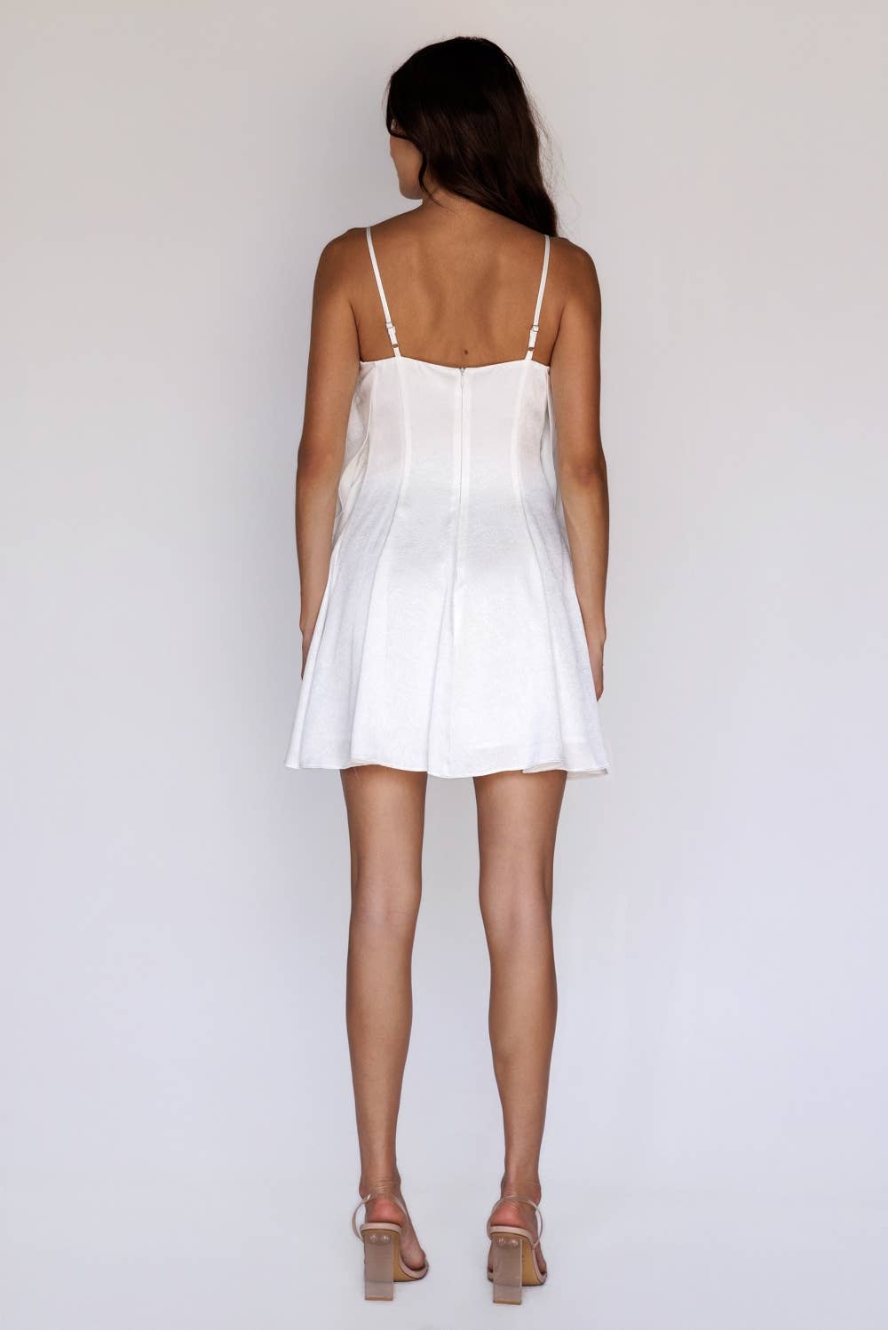 RUFFLED MINI DRESS WITH BOW