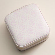 Pink Floral Travel Jewelry Case
