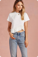 Switch Ruffle Frill Asymmetric Hem Top 2 image