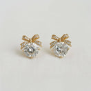 Switch Cubic Zirconia Bow Stud Earrings 2 image