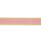 Switch 1" Textured Grosgrain Ribbon | Gold Metallic Fringe Quartz | 25 Yard Roll 2 image