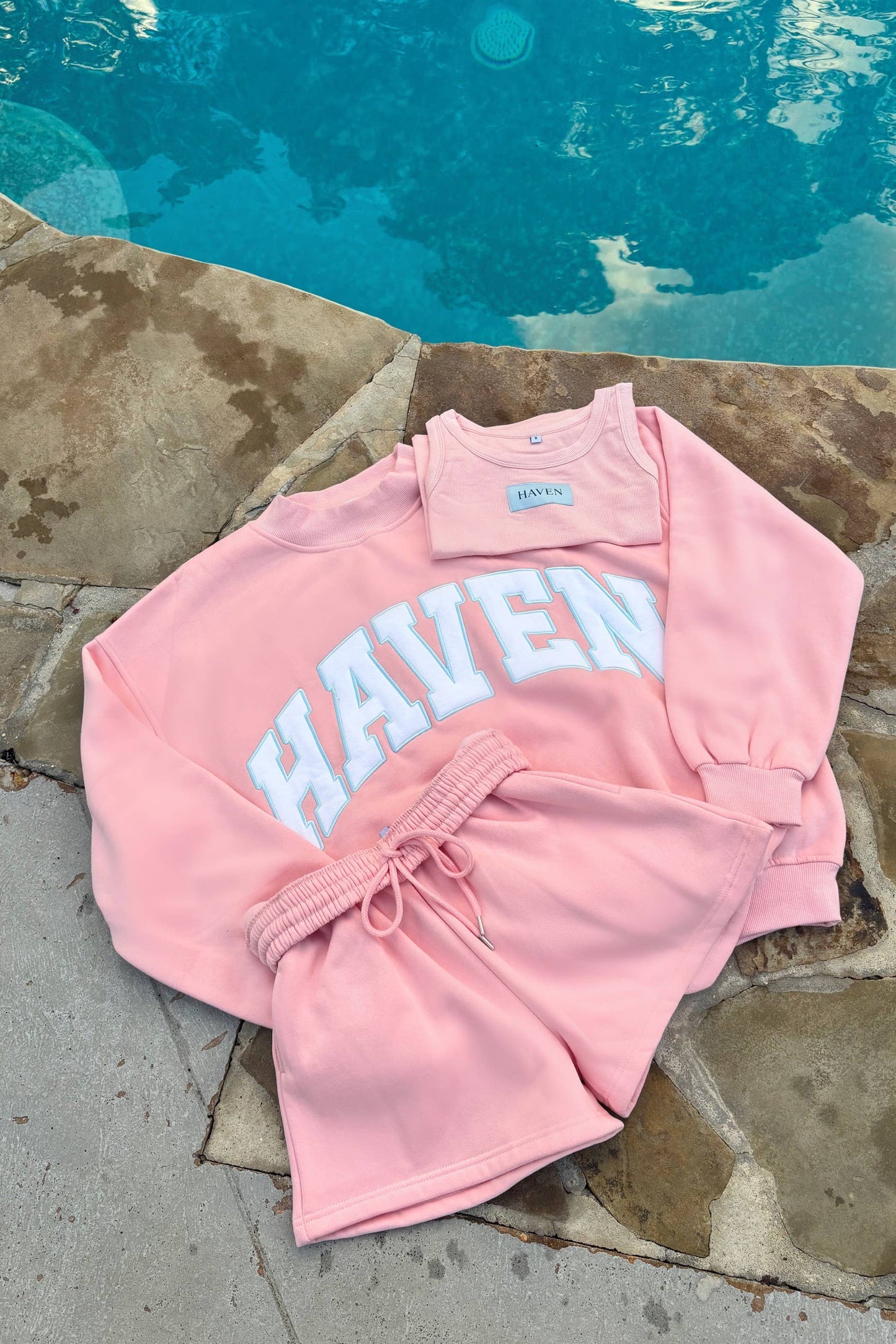 HAVEN Mockneck Pink: M