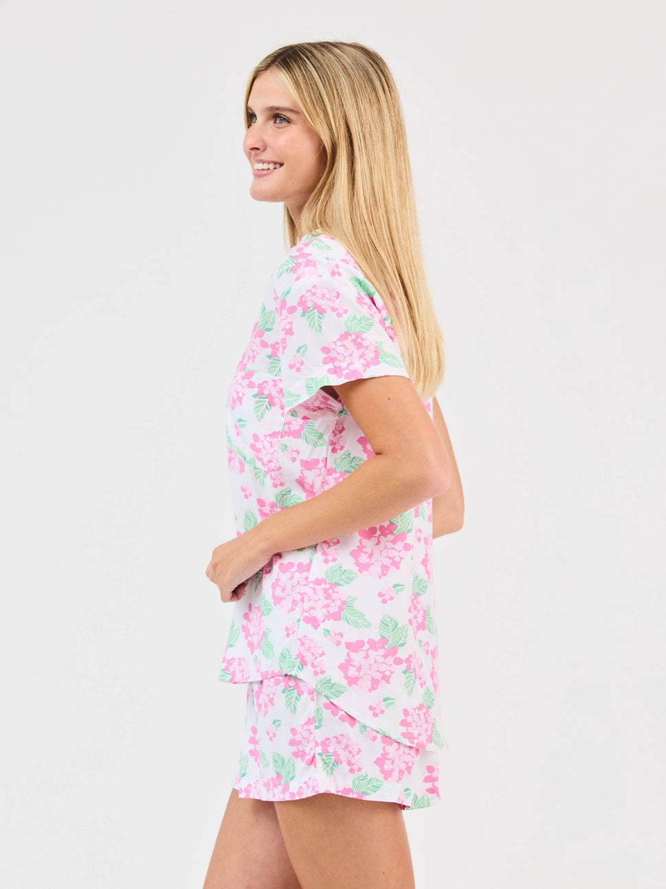 WOMENS SERENA SHORTS PAJAMA SET| LOVELY DAY PINK