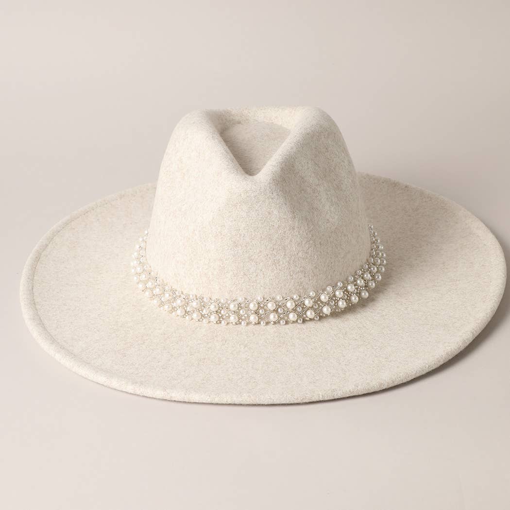 Pearl Felt Fedora