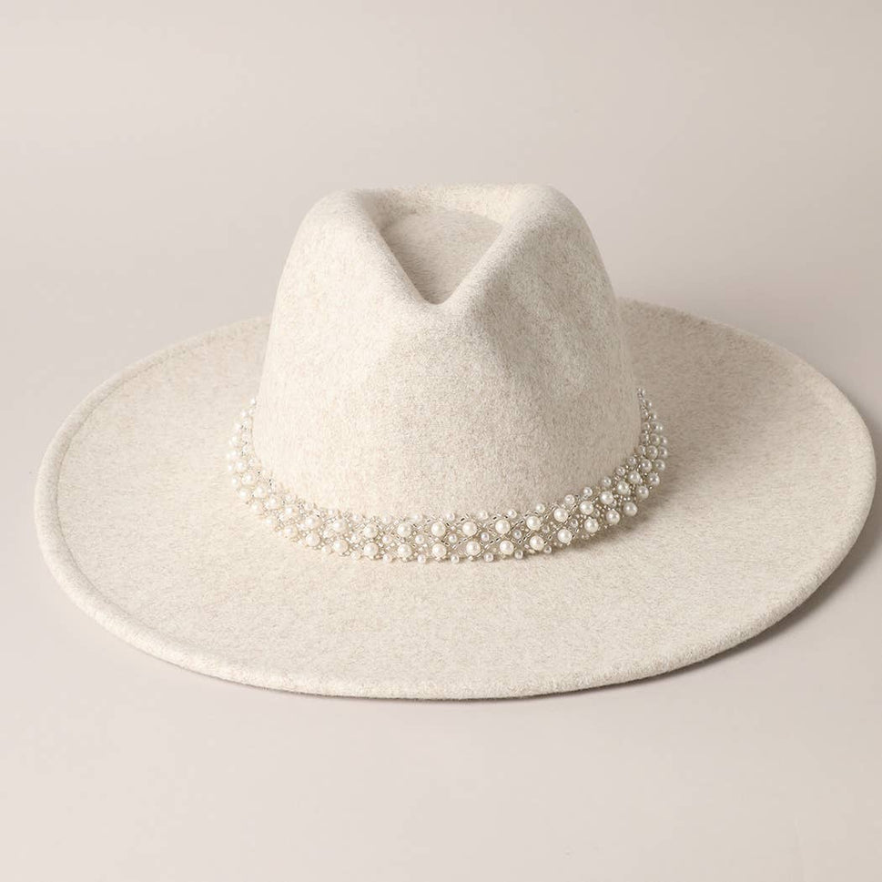 Pearl Felt Fedora