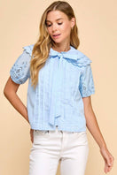 Switch Triple Layer Collar Button Down Top 2 image