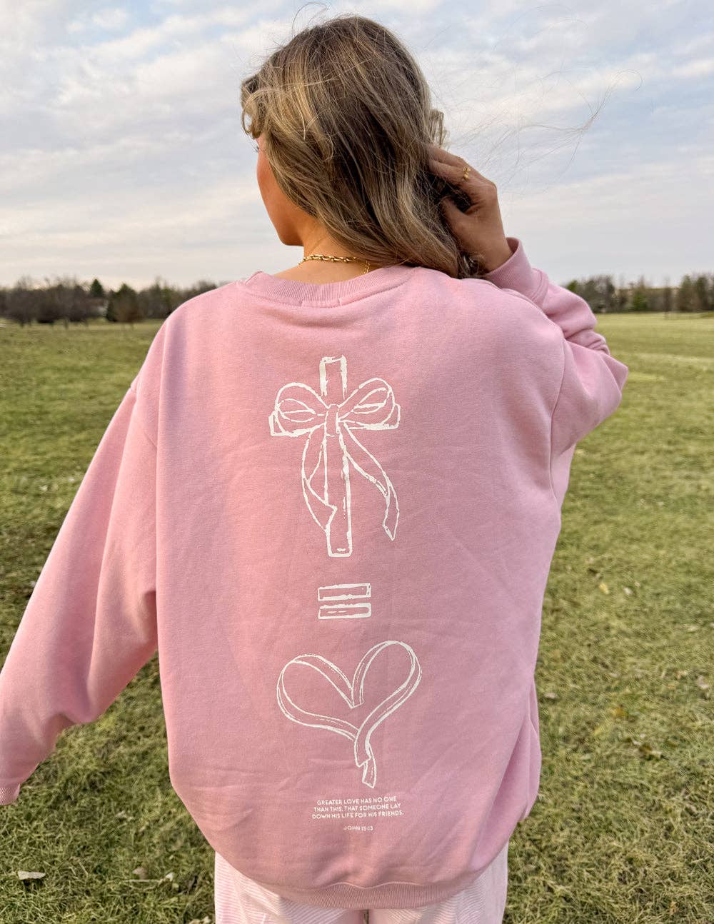 No Greater Love Unisex Crewneck: XL