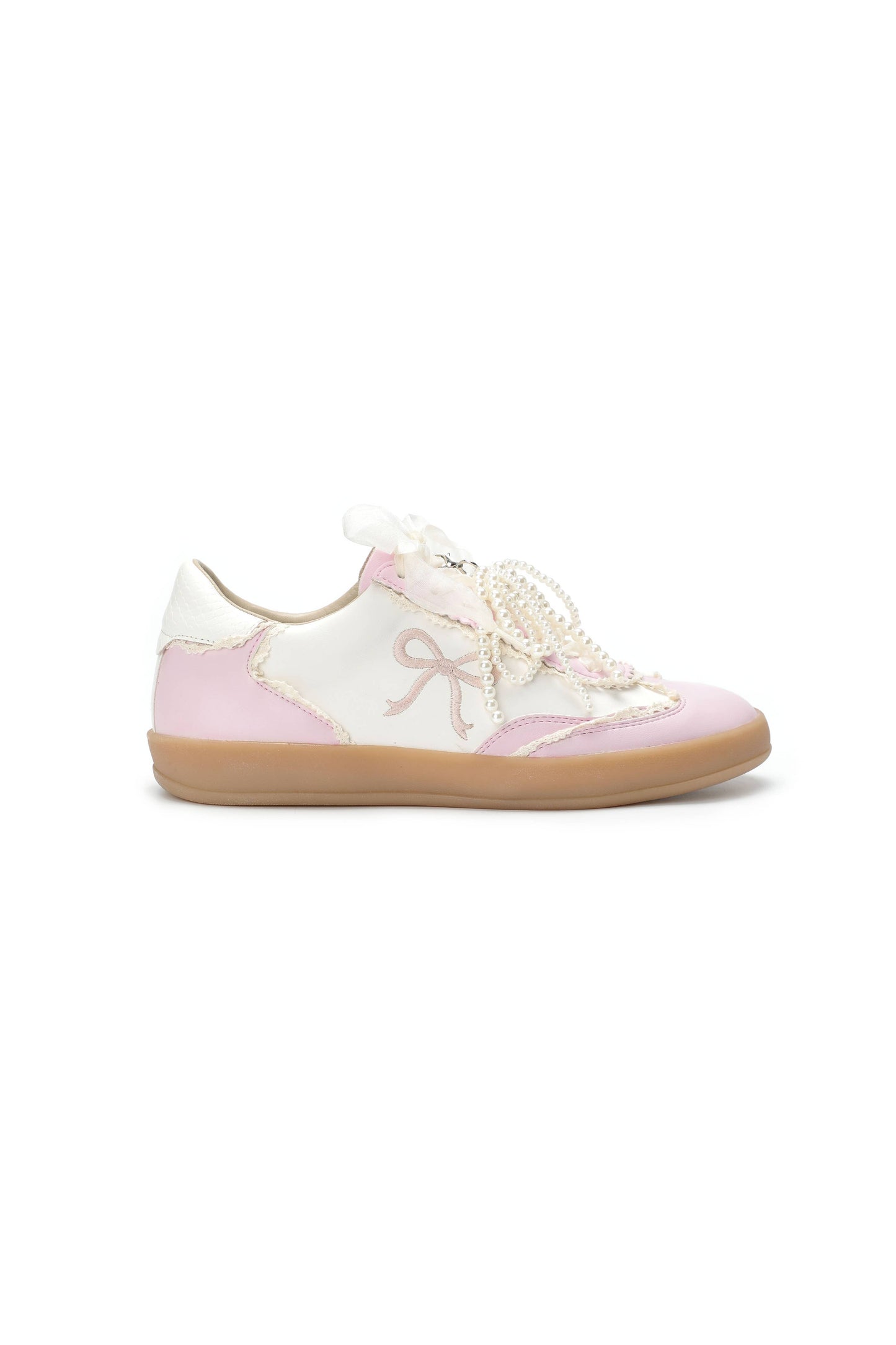 JULIE: White Pink Sneakers