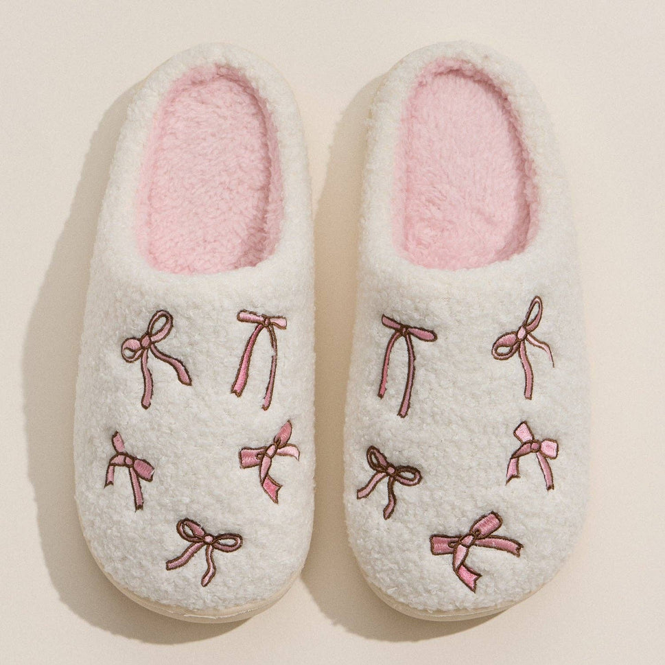 Cozy Bow Slippers