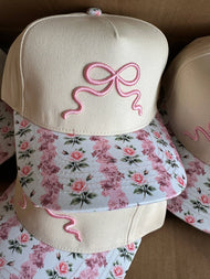 Fancy Floral Bow Hat 
