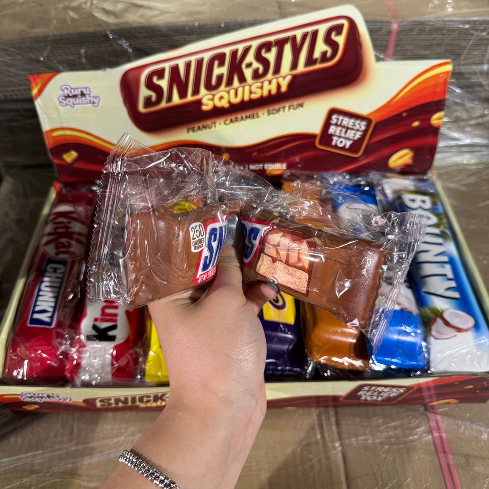 Squishy Foam Assorted Chocolate Bar Toy 16pc
