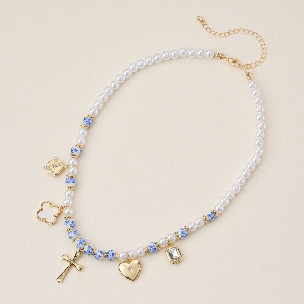 Faith & Love Necklace: Pink