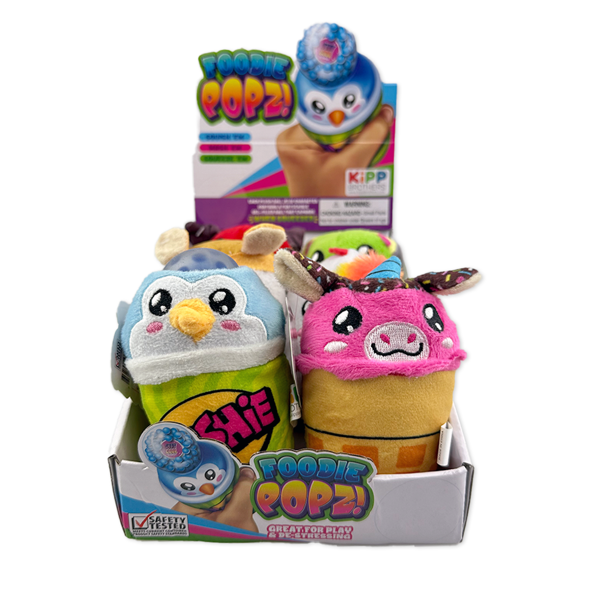So Much Fun! Foodie Squishy Plush Toy Assortment - 6/Display: Wholesale Price