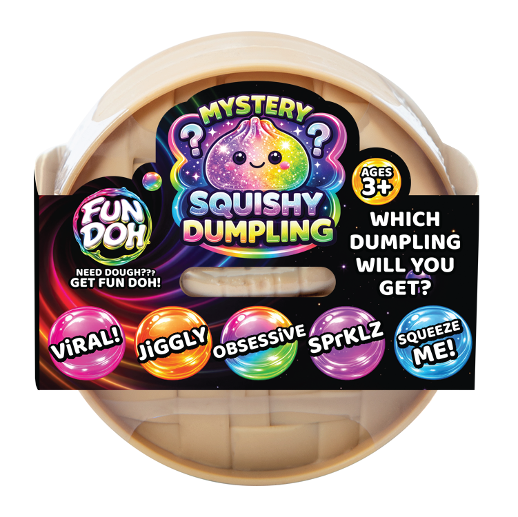 Fun Doh Mystery Slow Rise Dumpling Squishy Toy – Mystery Steamer Bun Collectibles VIRAL
