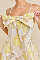 Switch Glam Bow Floral Jacquard Mini Dress 2 image
