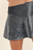 Switch Velvet Flare Mini Skirt 3 image