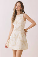 Switch CD06926-Starfish Embroidered A Line Sleeveless Mini Dress 3 image