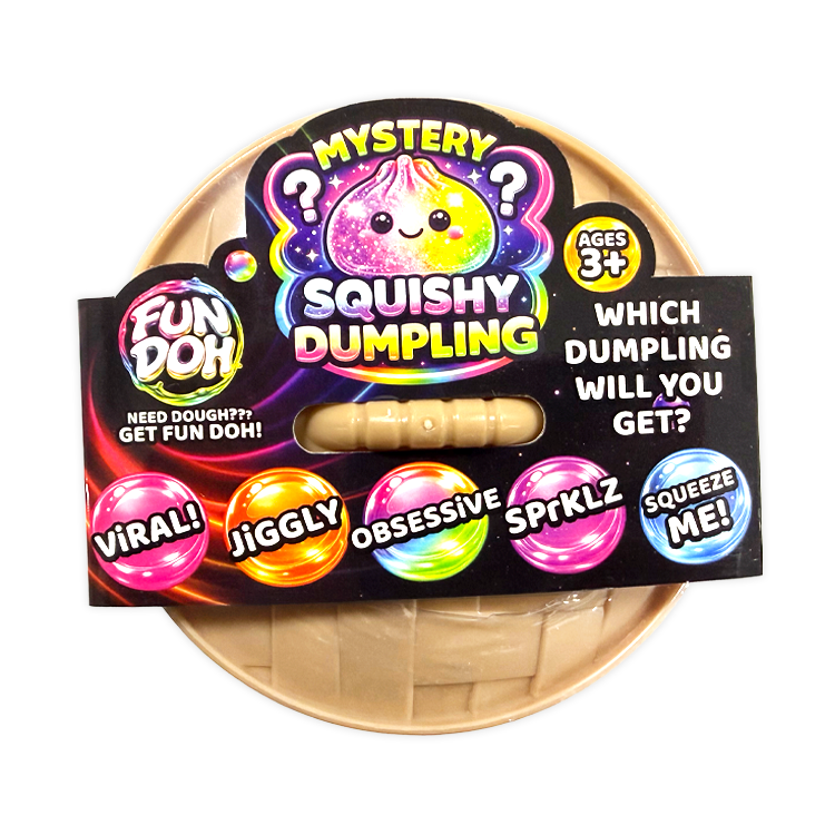 Fun Doh Mystery Slow Rise Dumpling Squishy Toy – Mystery Steamer Bun Collectibles VIRAL