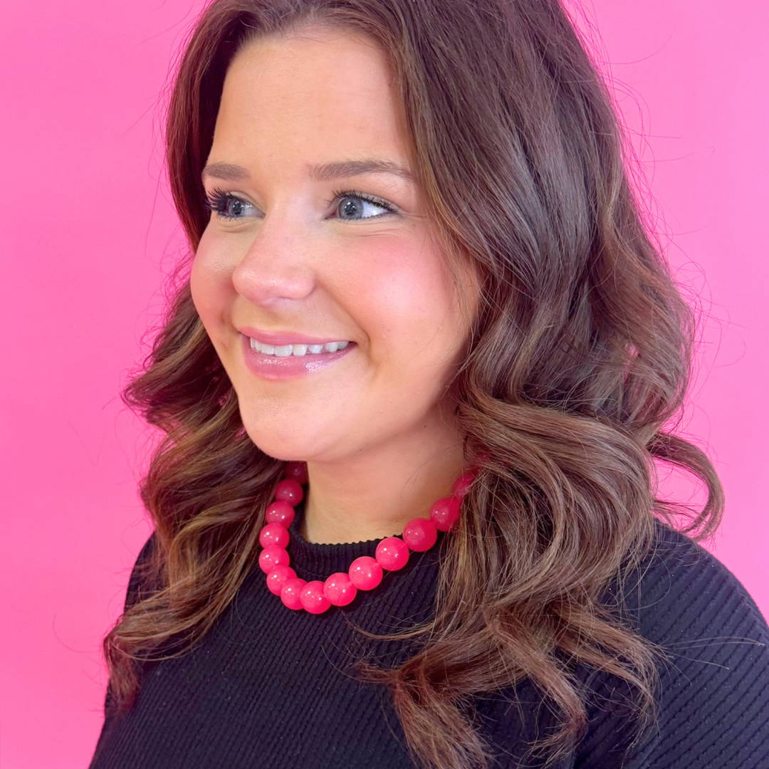 Candy Ball Necklace: Baby Blue