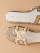Switch The Ena | H Cutout Raffia Slide 2 image