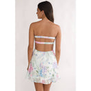 Switch STRAPLESS BANDEAU FLORAL MINI DRESS 2 image