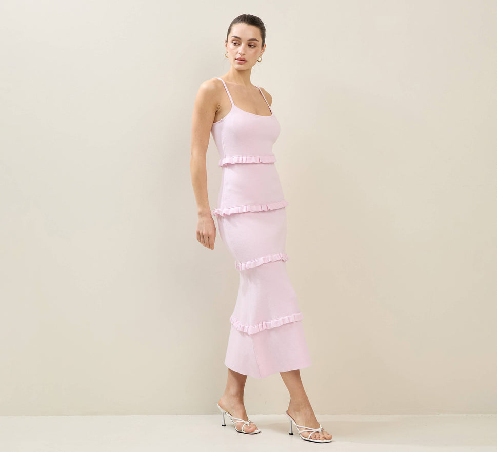 Knit Tiered Maxi Dress
