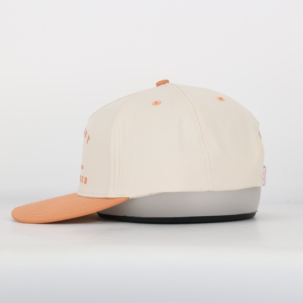 Two Tone Golfer Hat: Orange