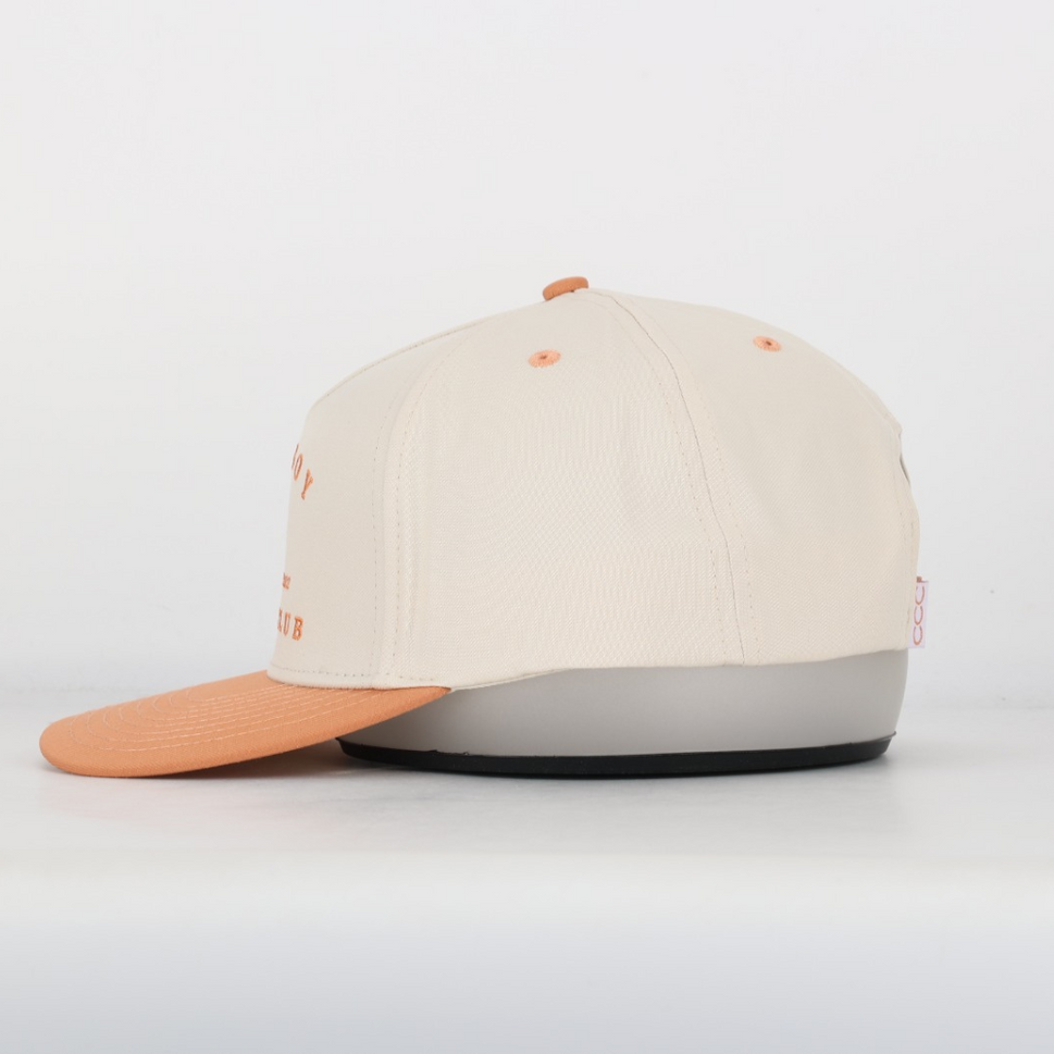Two Tone Golfer Hat: Orange