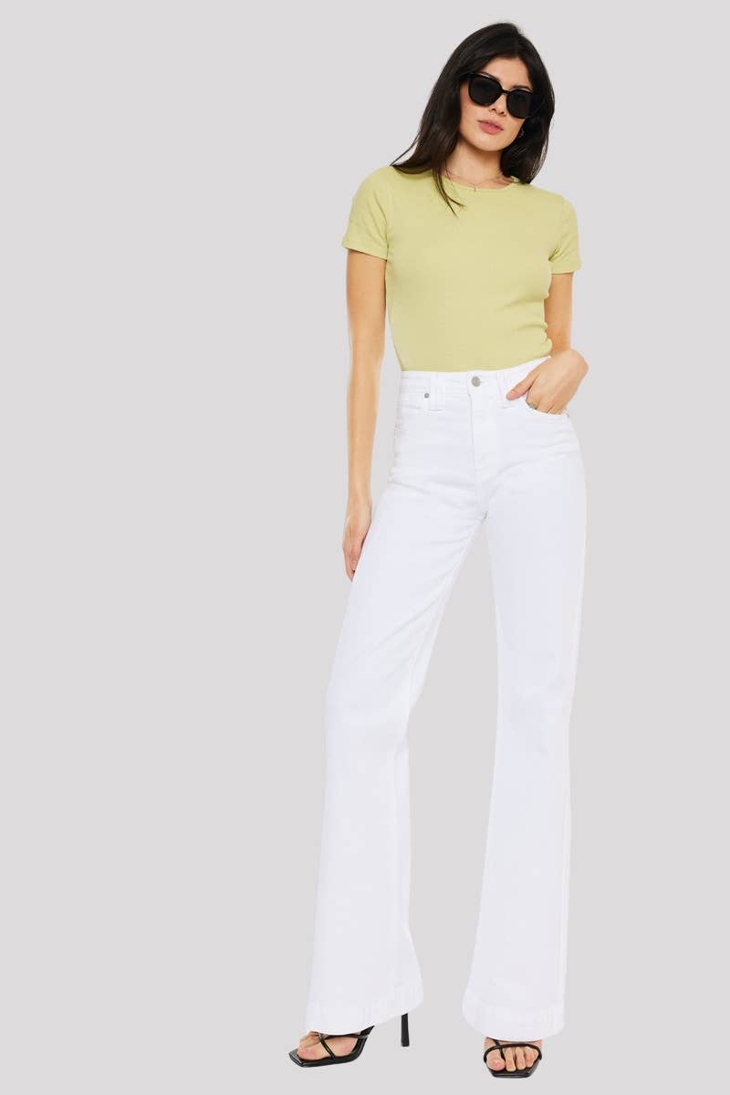 HIGH RISE WIDE FLARE JEANS