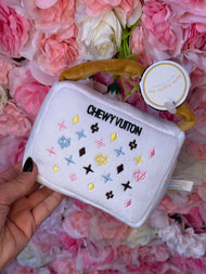 White Chewy Vuiton Handbag - Large