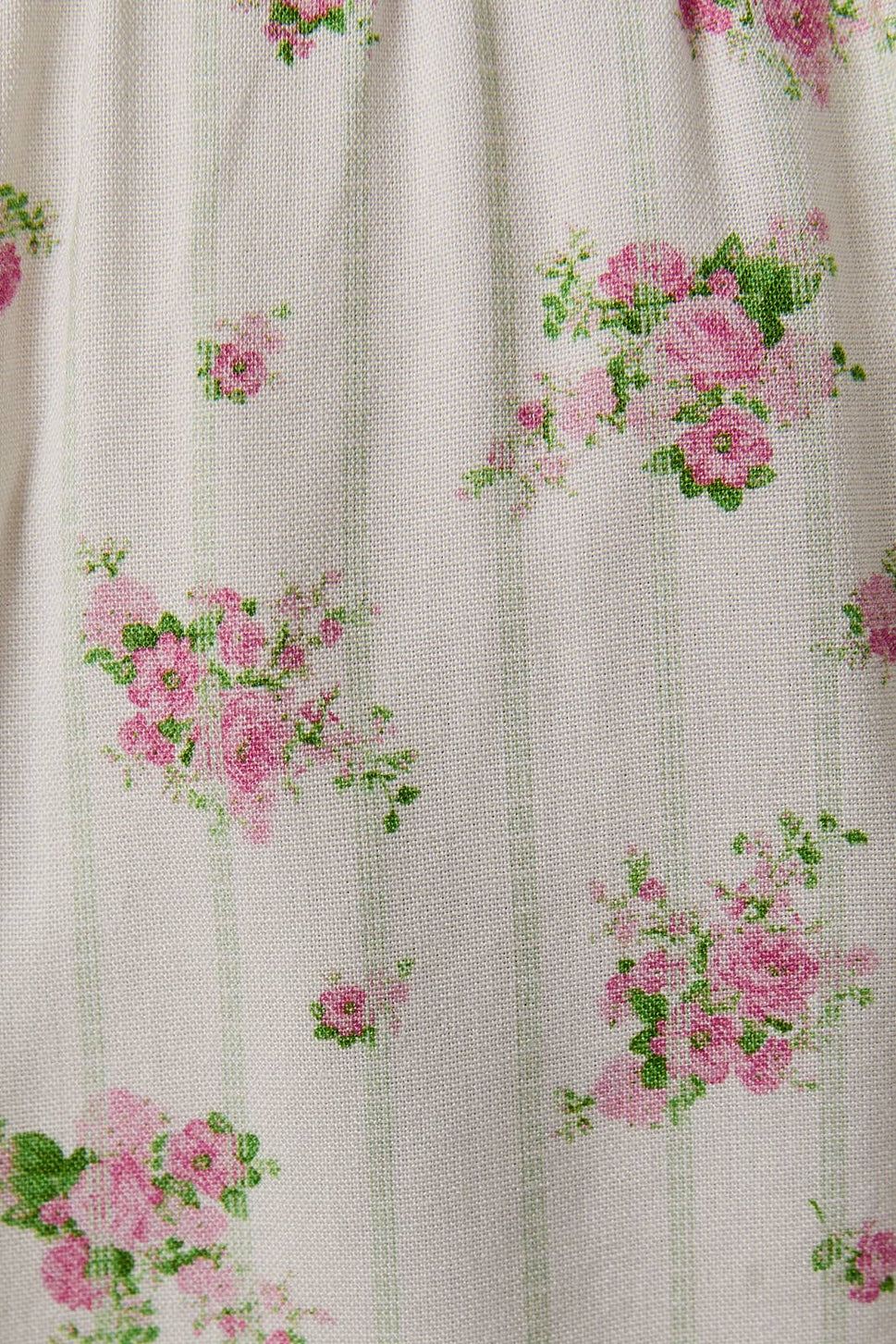 FLORAL DRESS WITH SMOCKING BODICE