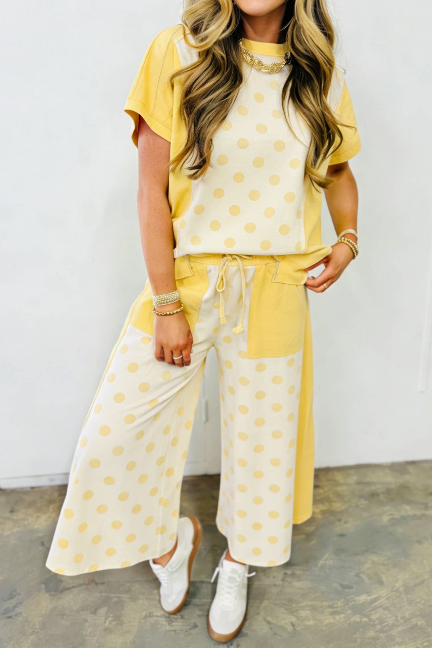 Blue Polka Dot Set