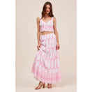 Switch Embroidery Looking Print Woven Top &amp; Skirt Set 3 image