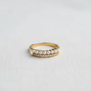 Switch Vintage Geometric Ring with Pearl Accent 3 image