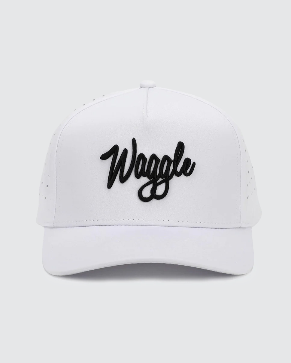 Waggle Brand Hat - White: White