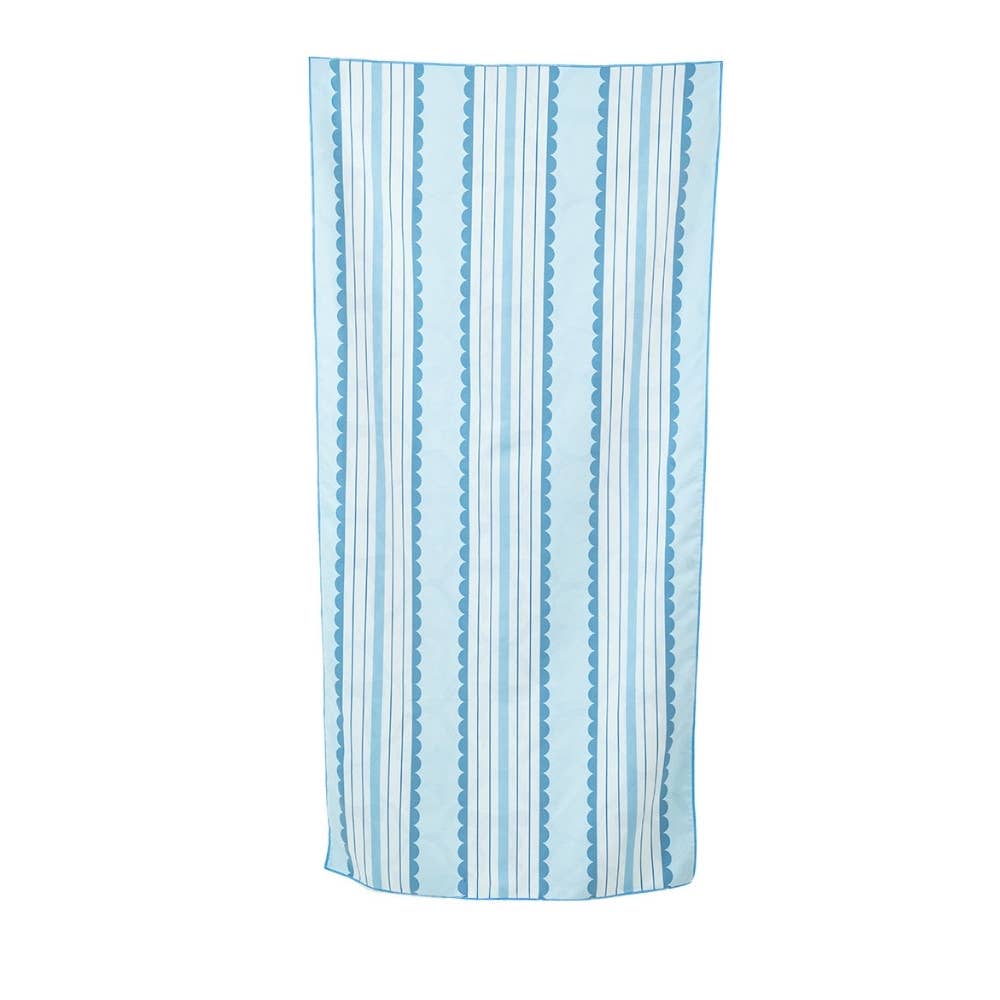 Blue Bow Wholesale Microfiber Towel: Light Blue