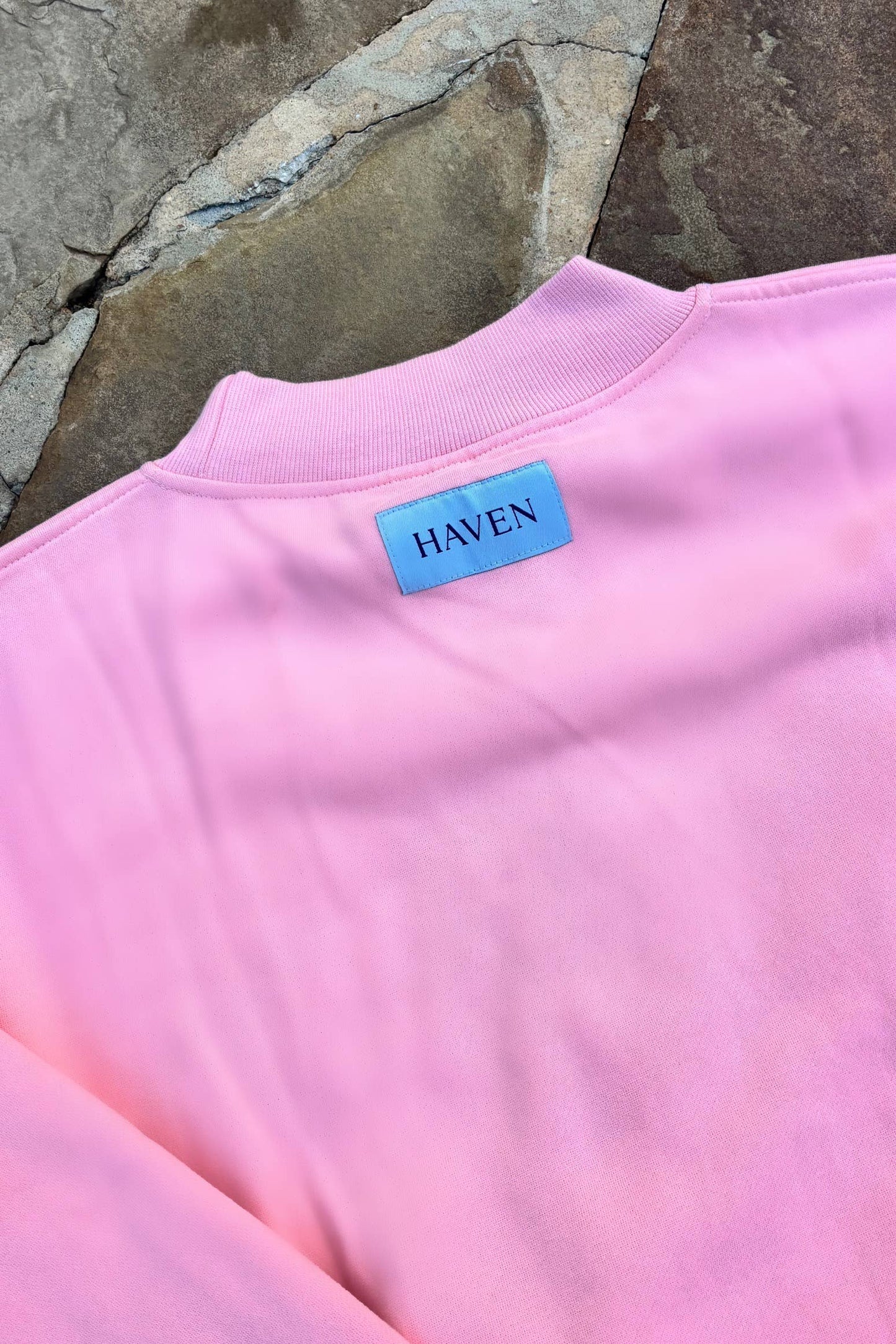 HAVEN Mockneck Pink: M