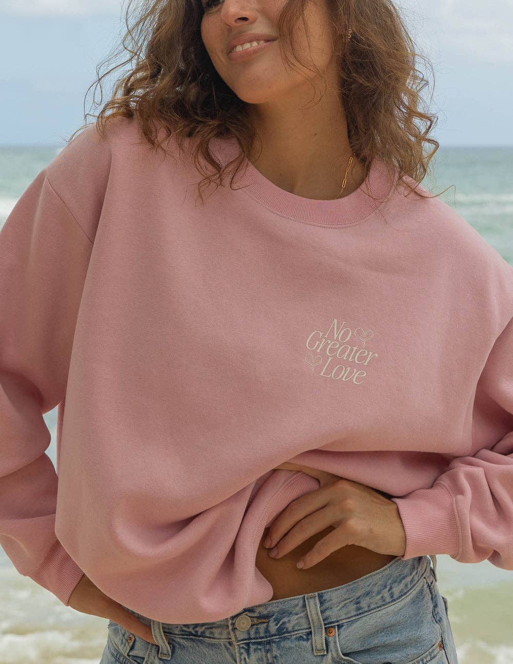 No Greater Love Unisex Crewneck: XL