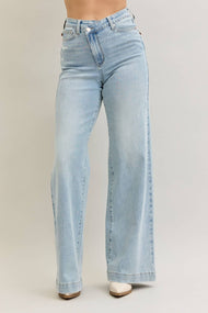 Wide Criss Cross Denim