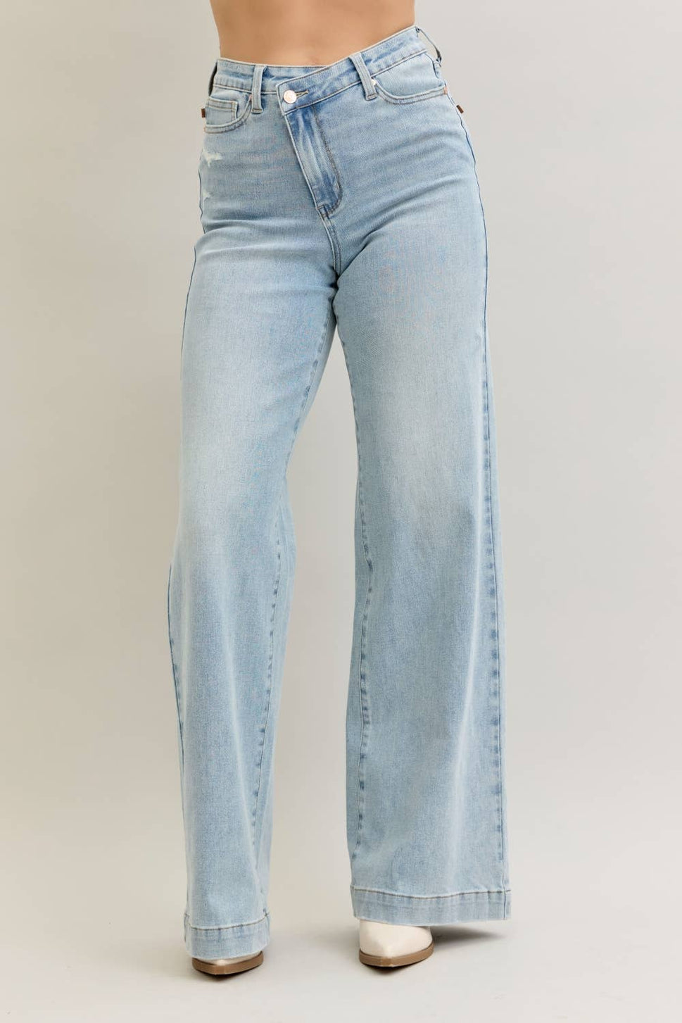 Wide Criss Cross Denim