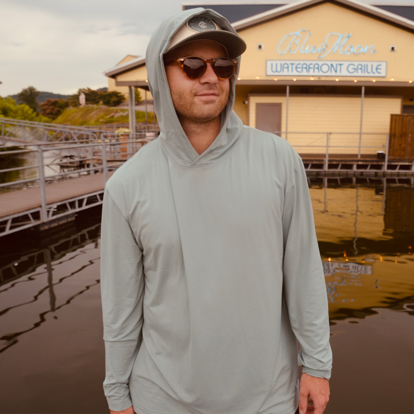 Lightweight Hoodie Blue