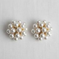 Classic Floral Pearl Drop Earrings