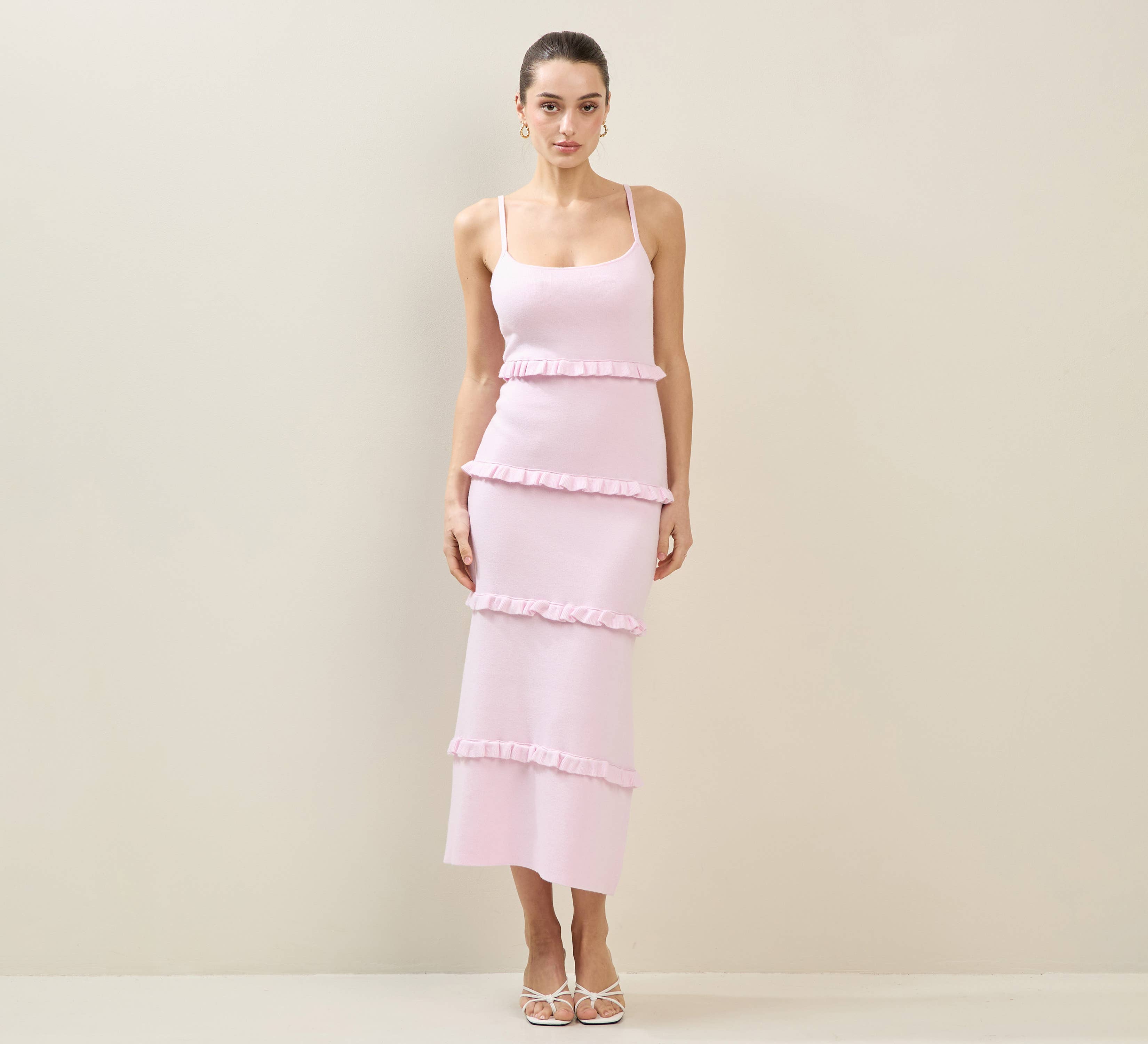 Knit Tiered Maxi Dress