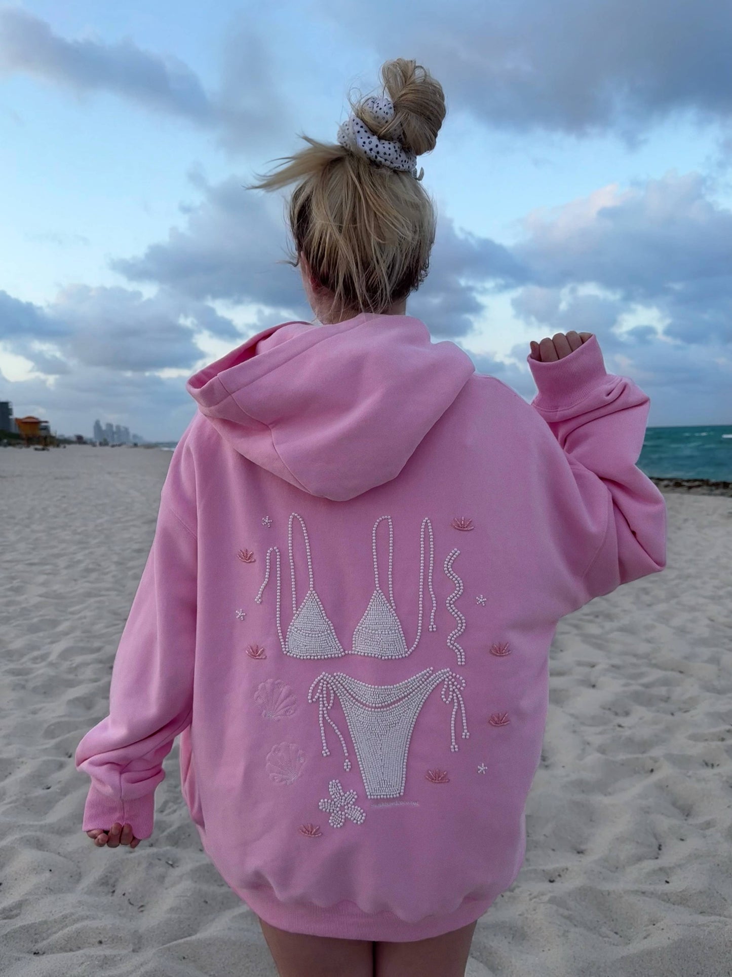 Lottie Bikini Beaded Ocean Hoodie