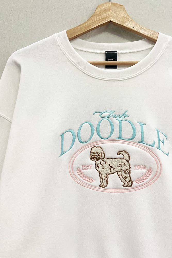 Club Doodle Embroidered Sweatshirt